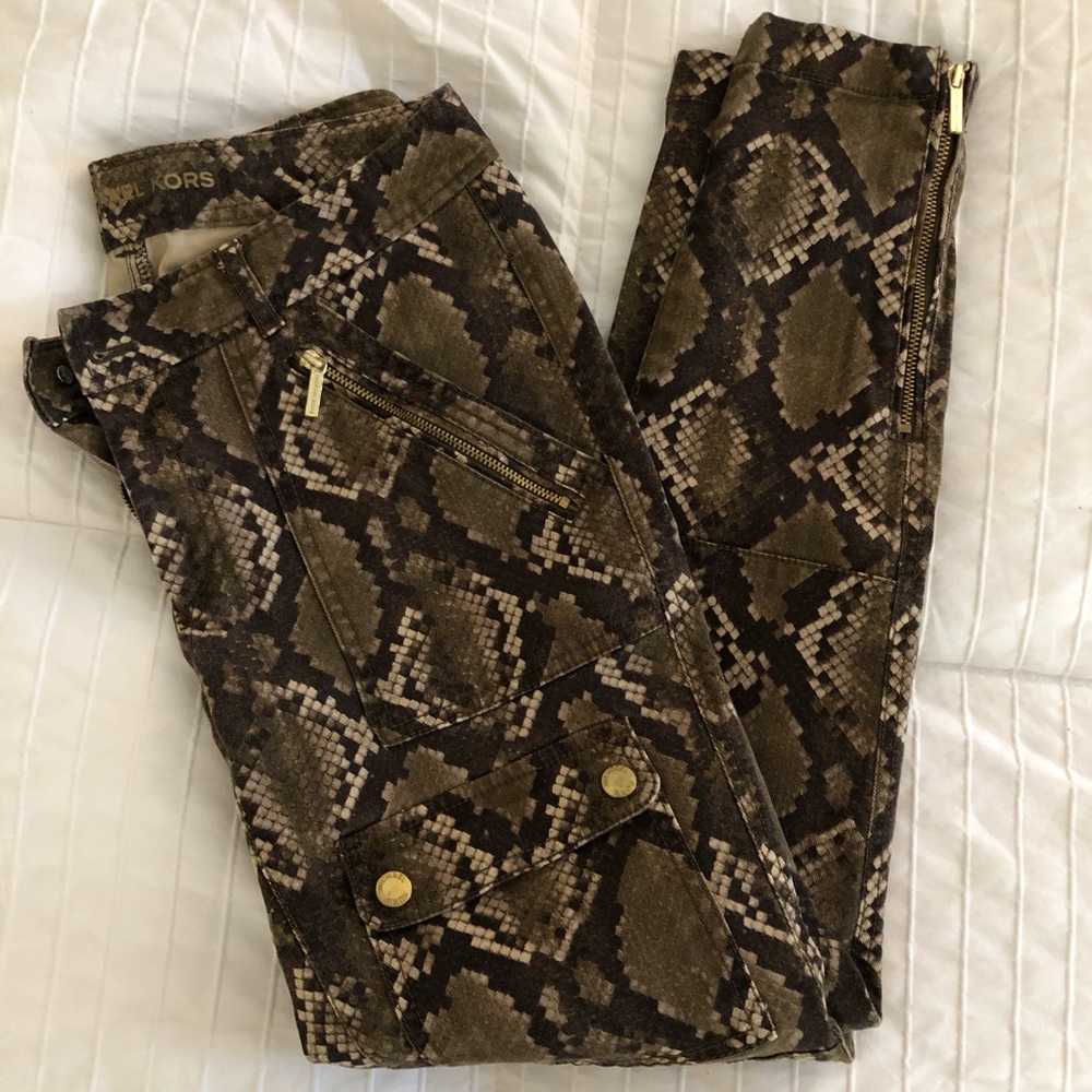 Michael Kors snakeskin pants